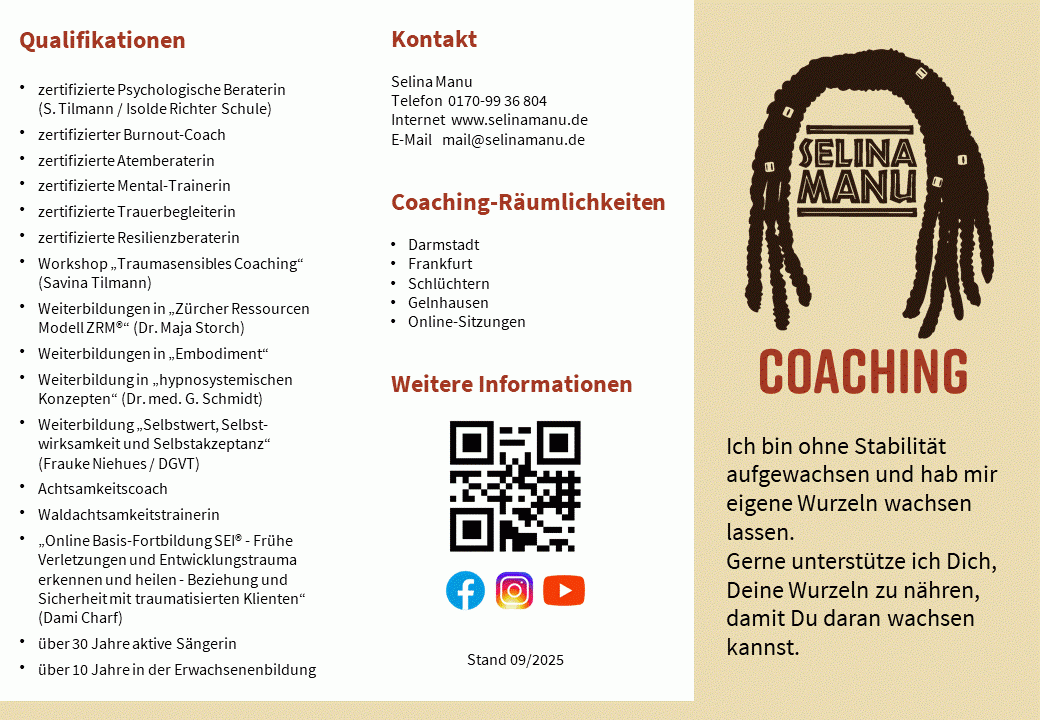 Selina Manu - Flyer Coaching