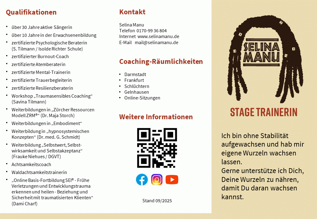 Selina Manu - Flyer Stage Coaching